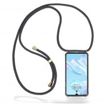 CoveredGear-Necklace - Boom Huawei P30 mobilhalsband skal - Grey Cord