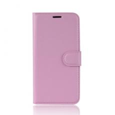 A-One Brand - Litchi Plånboksfodral till Samsung Galaxy A6 Plus - Rosa