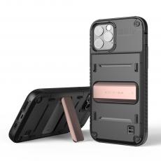 VERUS - VRS DESIGN Damda QuickStand Skal iPhone 12 & 12 Pro - Svart Bronze