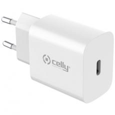 Celly - Celly Väggladdare USB-C 25W - Vit