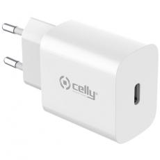 Celly - Celly Väggladdare USB-C 25W - Vit