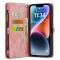 Caseme - CASEME iPhone 14 Plus Plnboksfodral kta Lder Detachable - Rosa