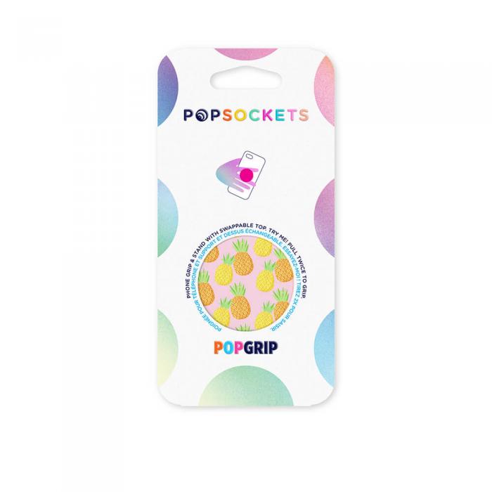 PopSockets - POPSOCKETS Fineapple Avtagbart Grip med Stllfunktion