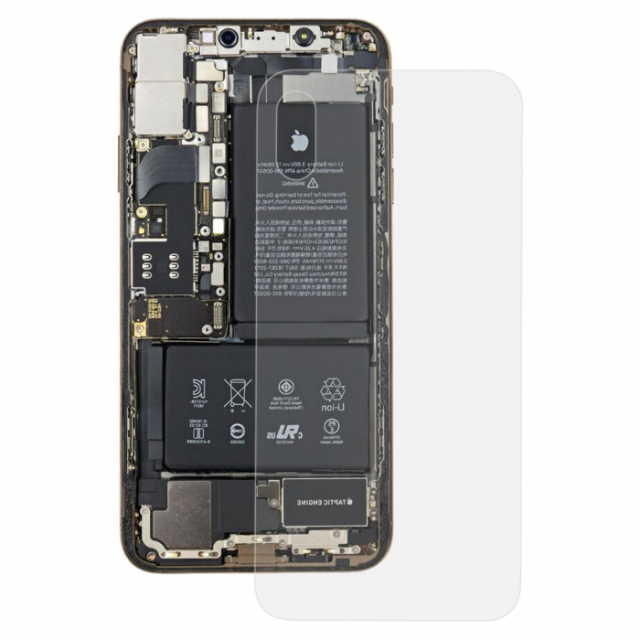 UTGATT1 - Baksida/batterilucka till iPhone XS Max - Transparent