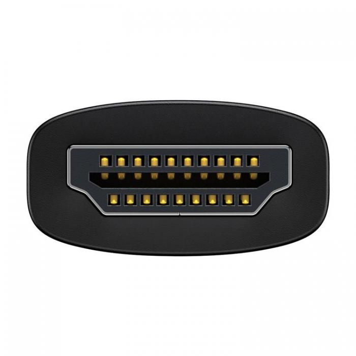BASEUS - Baseus Adapter HDMI Till VGA Mini jack 3.5 mm Micro USB - Svart
