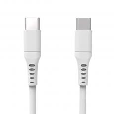 GEAR - GEAR Laddkabel USB-C till USB-C 2.0 3m Vit Rund Kabel