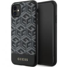 Guess - Guess iPhone 11/XR Mobilskal Magsafe Cube Stripes - Svart