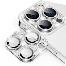 HAT PRINCE - Enkay iPhone 12 Pro Max Kameralinsskydd i Härdat glas - Silver