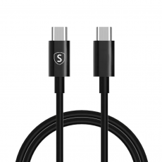 SiGN - SiGN USB-C till USB-C Kablar 60W 1m - Svart