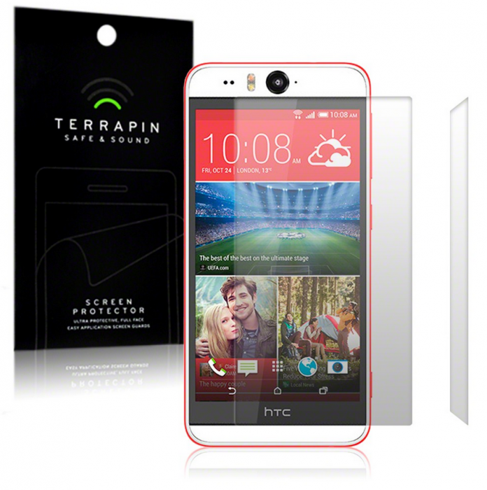 UTGATT5 - Terrapin Clear skrmskydd till HTC Desire Eye, 2-pack
