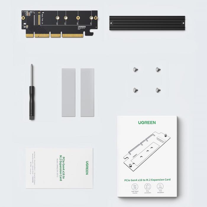 Ugreen - Ugreen Expansion Kortadapter PCIe 4.0 x16 to M.2 NVMe M-Key