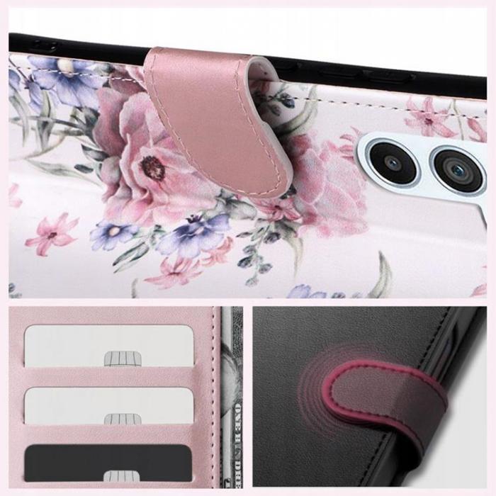 Tech-Protect - Tech-Protect Xiaomi Redmi Note 13 Pro 4G Plnboksfodral - Blossom Flower