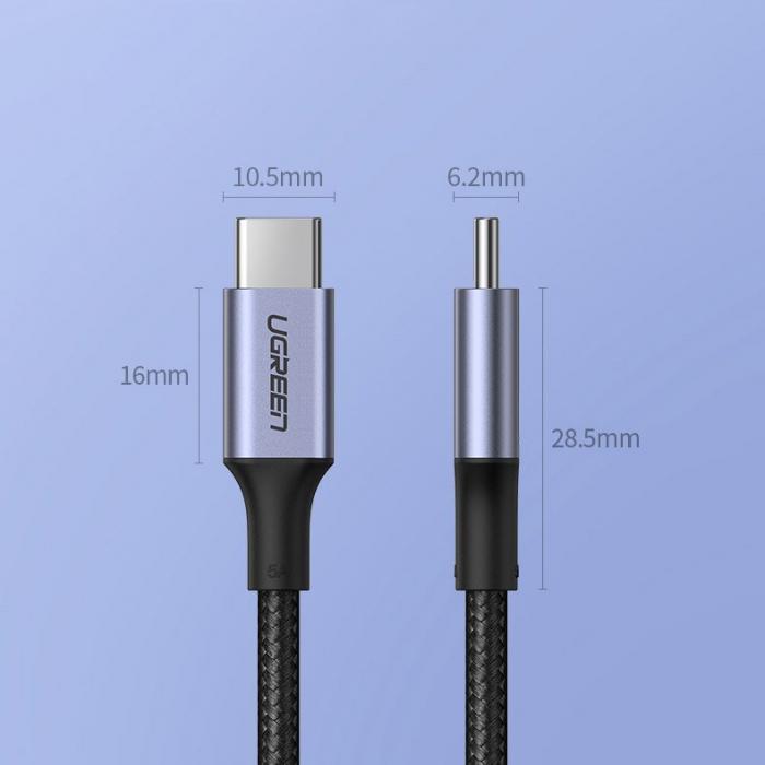 Ugreen - Ugreen USB-C till USB-C 100W Kabel 2m - Gr