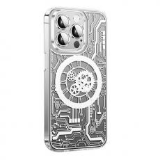 A-One Brand - iPhone 14 Pro Max Mobilskal Magsafe Mechanical - Silver