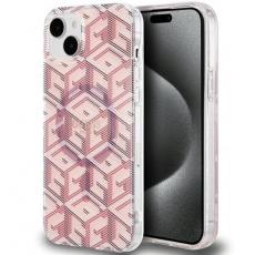 Guess - Guess iPhone 15/14/13 Mobilskal Magsafe IML GCube - Rosa