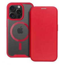 A-One Brand - iPhone 15 Pro Plånboksfodral Magsafe Smart - Röd
