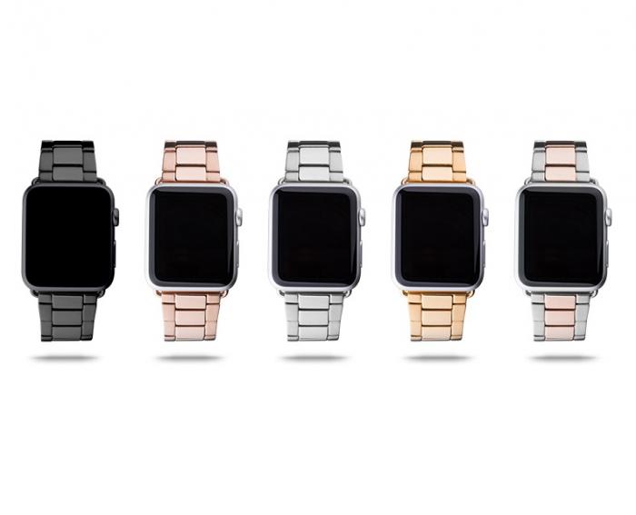 UTGATT5 - Smondor Rostfritt Stl Watchband till Apple Watch 42mm - Rose Gold