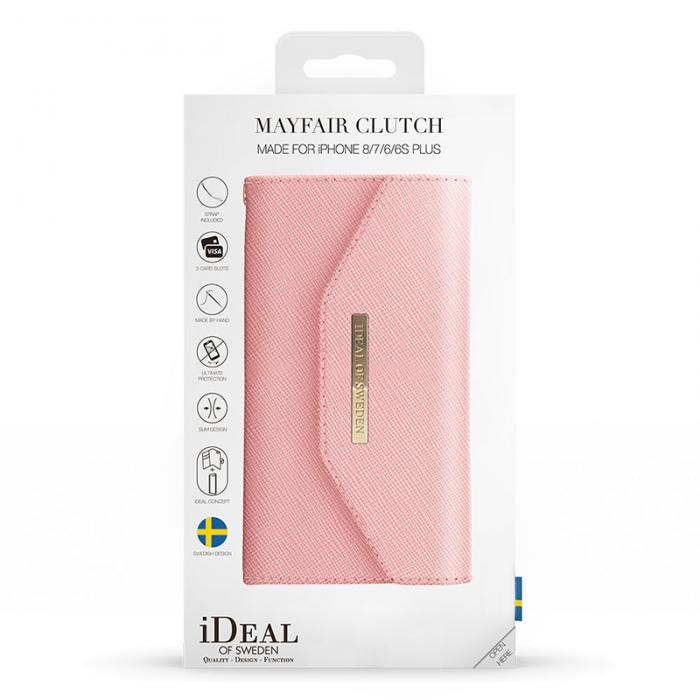 UTGATT5 - iDeal of Sweden Mayfair Clutch iPhone 6/6S/7/8 Plus Pink