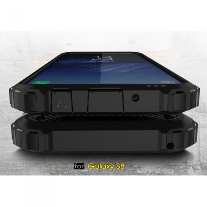 UTGATT5 - Hybrid Armor Mobilskal Samsung Galaxy S8 - Silver