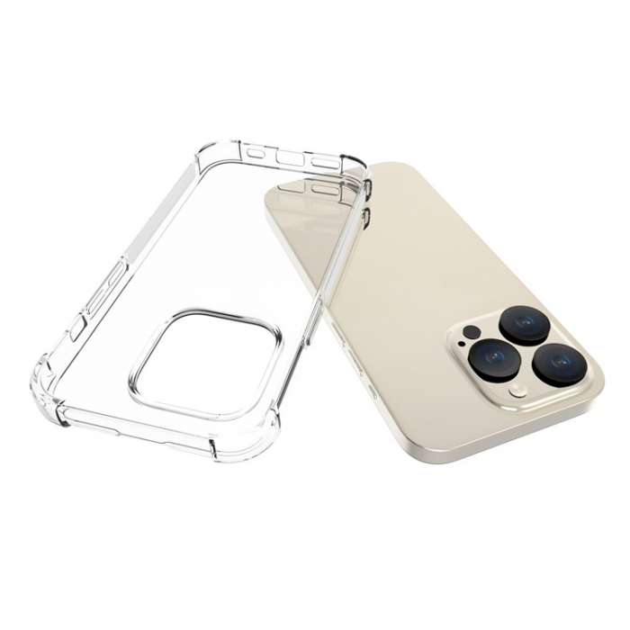 A-One Brand - iPhone 15 Pro Mobilskal Shockproof TPU - Transparent