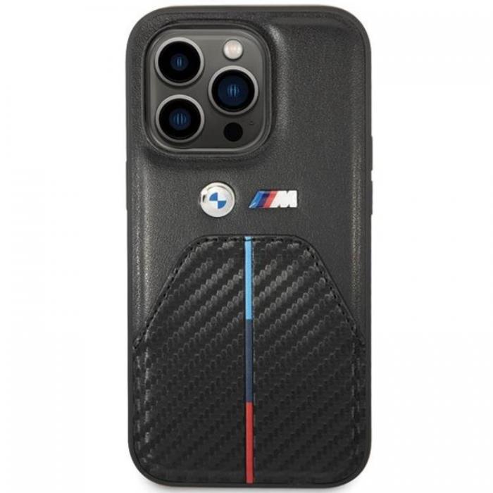 BMW - BMW iPhone 14 Pro Mobilskal Stamped Tricolor Stripe