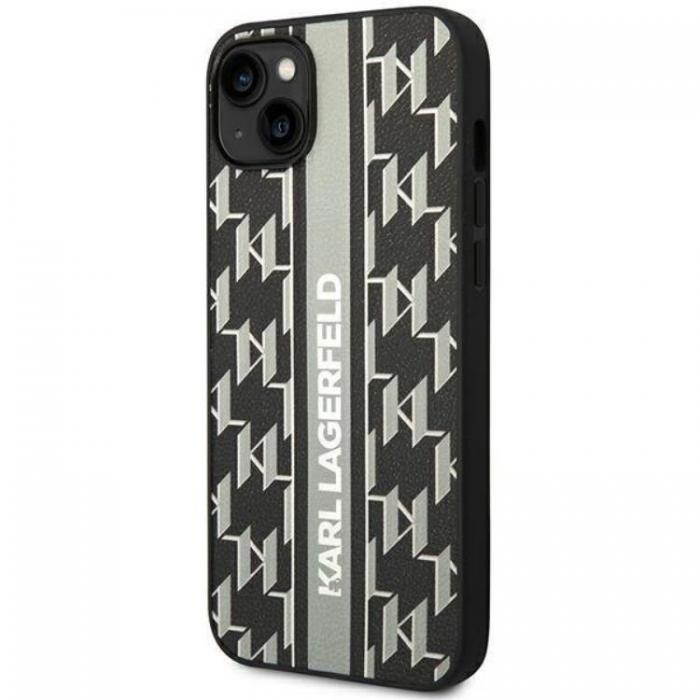 KARL LAGERFELD - Karl Lagerfeld iPhone 14 Skal Monogram Stripe - Svart