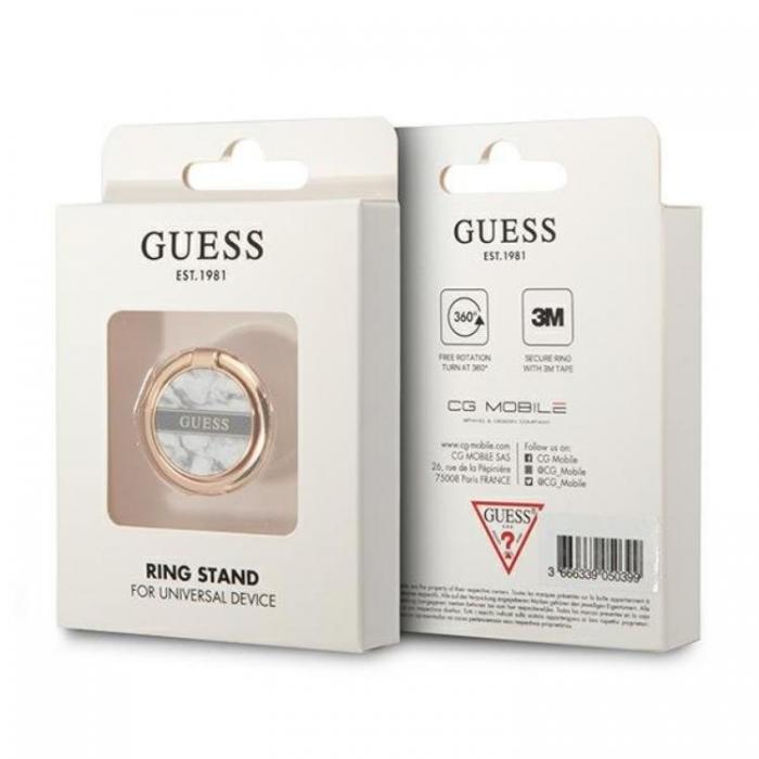 Guess - Guess 4G Ringhllare - Vit Marble