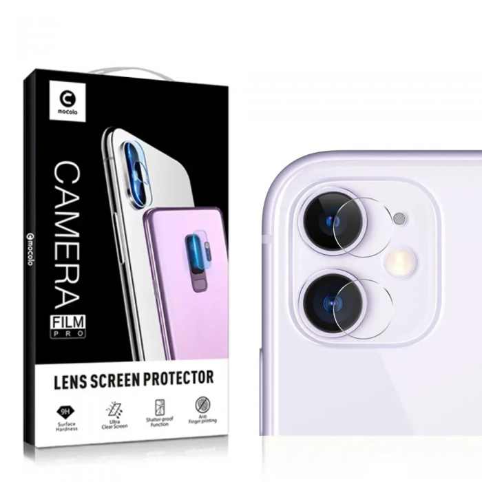 SiGN - Mocolo iPhone 11 Kameralinsskydd i Hrdat Glas