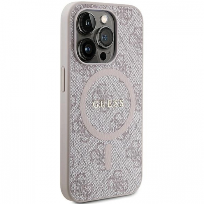 Guess - Guess iPhone 13/13 Pro Mobilskal Magsafe 4G Collection - Rosa