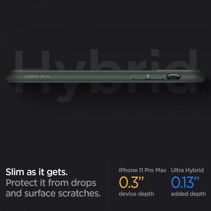 Spigen - SPIGEN Ultra Hybrid iPhone 11 Pro Midnatt Green