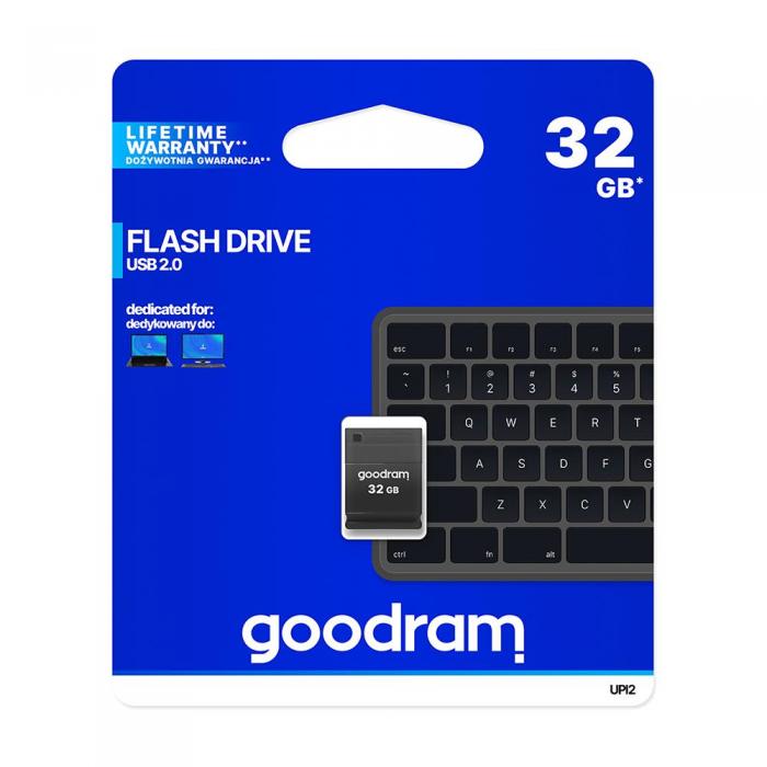 Goodram - Goodram 32GB USB 2.0 Minnespinne Svart