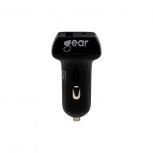 GEAR - GEAR - Laddare 12/24V 1xUSB-C Plus 1xUSB-A PD 20-30W + 2,4A Svart