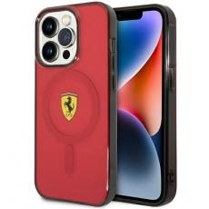 Ferrari - Ferrari iPhone 14 Pro Mobilskal Magsafe Translucent - Röd
