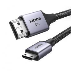 Ugreen - Ugreen Mini HDMI 8K Kabel 2m HD163 - Grå