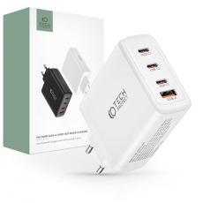 Tech-Protect - Tech-Protect 4-Port Väggladdare 3x USB-C/1x USB-A PD100W - Vit