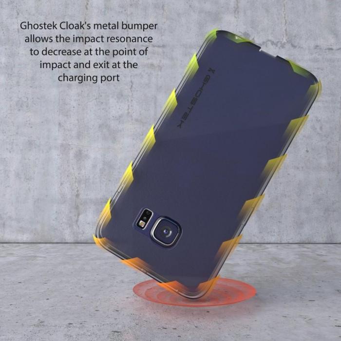 Ghostek - Ghostek Cloak Skal till Samsung Galaxy S6 Edge - Silver