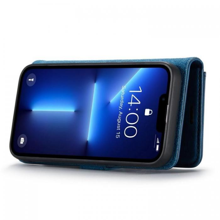 DG.MING - DG.MING iPhone 15 Pro Max Plnboksfodral kta Lder 2in1 - Bl