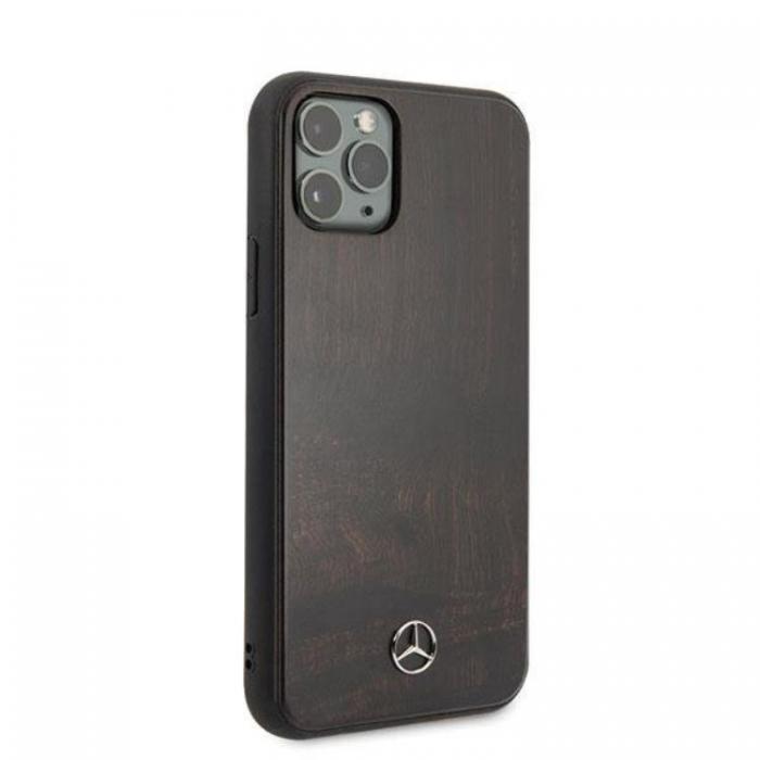 Mercedes - Mercedes iPhone 11 Pro Skal Wood Line - Brun