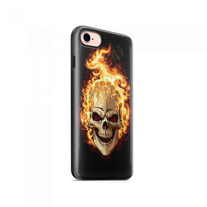 UTGATT5 - Tough mobilskal till Apple iPhone 7/8 - Skull on fire