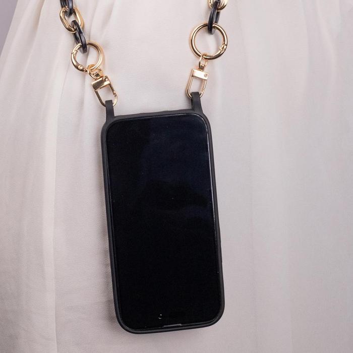 OEM - Silikonfodral iPhone 12 Svart Skyddande