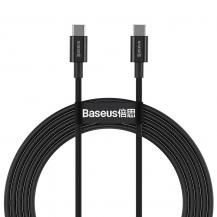 BASEUS - Baseus Superior Kabel USB-C 100W 5A 20V 1m - Svart