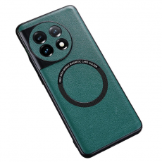 A-One Brand - OnePlus 11 5G Mobilskal Magsafe PU-Läder - Grön