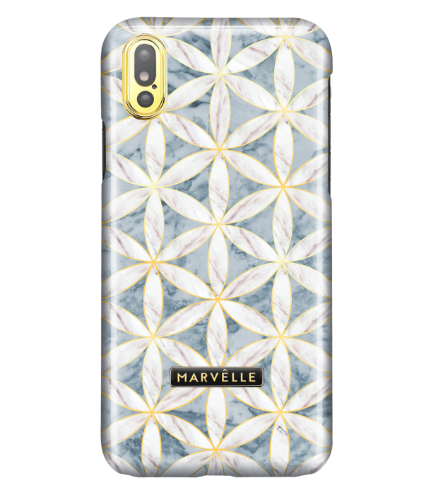 UTGATT4 - Marvlle iPhone X/XS Magnetiskt Skal - Golden Blossom