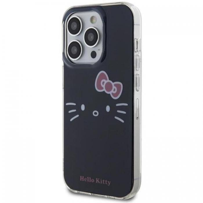 Hello Kitty - Hello Kitty iPhone 15 Pro Mobilskal Hello Kitty IML Kitty Face - Svart