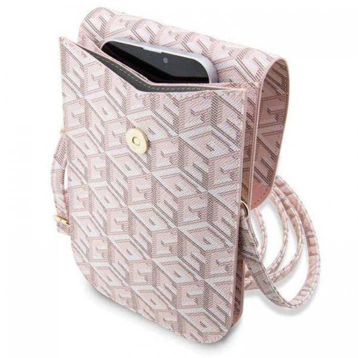 Guess - Guess Halsbandsfodral GCube Stripe - Rosa