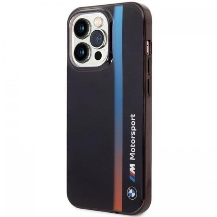 BMW - BMW iPhone 14 Pro Max Mobilskal IML Tricolor Stripe - Svart