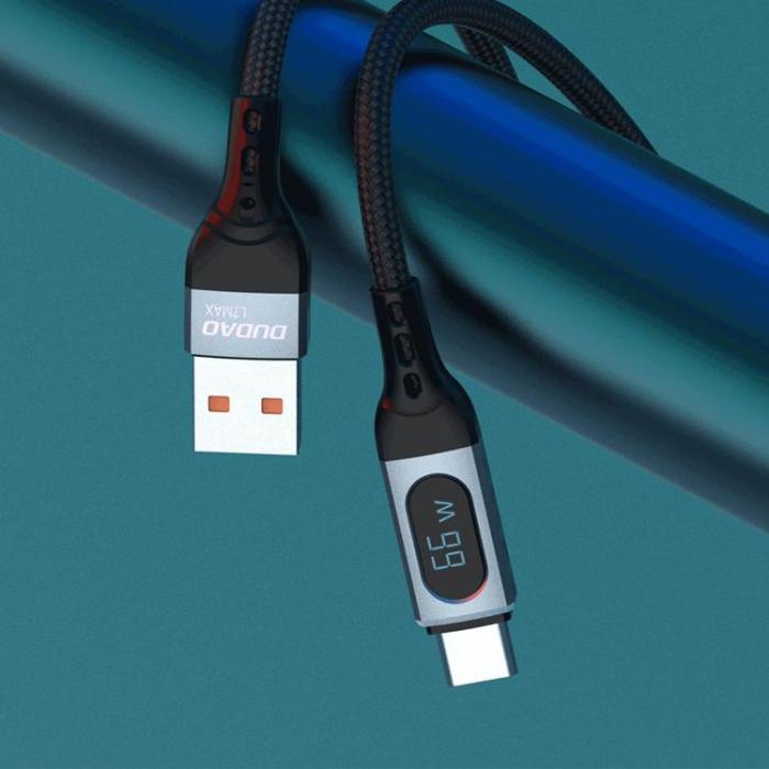 Dudao - Dudao USB-C Snabbladdning PD 66W - Svart