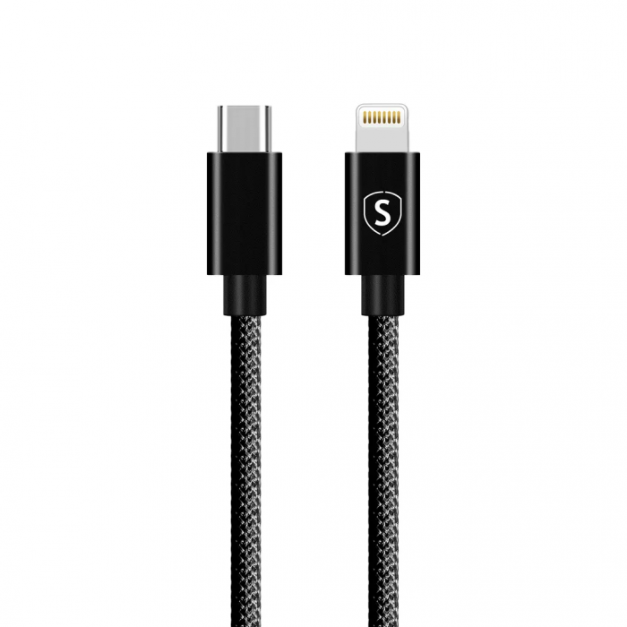 SiGN - SiGN USB-C till Lightning kabel 20W, 0.25m - Svart