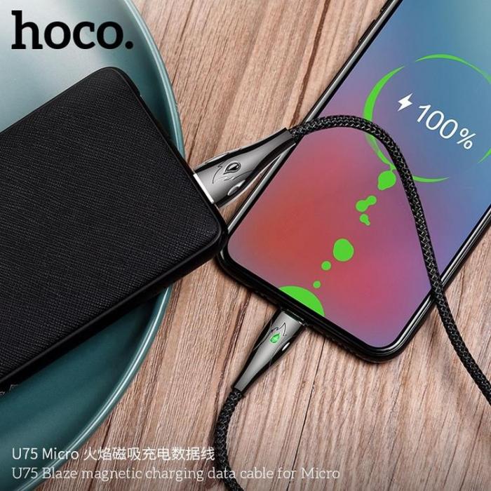UTGATT1 - Hoco Blaze Micro USB Kabel 1.2m - Svart