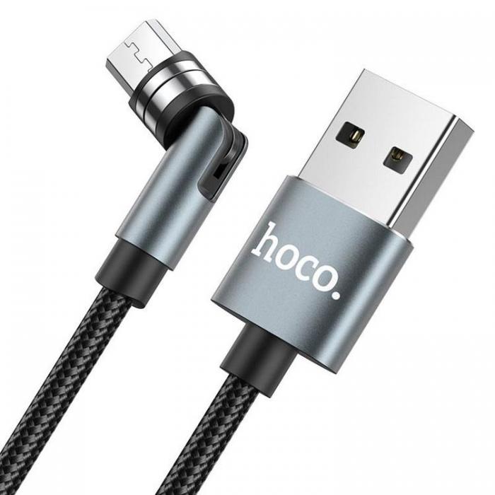 UTGATT1 - Hoco Magnetisk Micro USB Kabel 1.2m - Svart